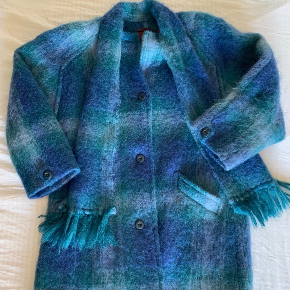 Vintage Plaid Mohair coat